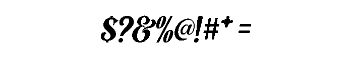 Maronsa Script Font OTHER CHARS