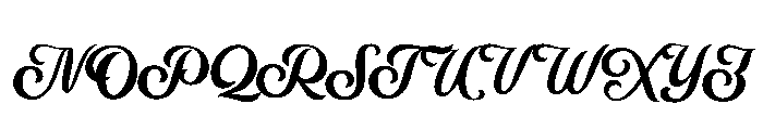 Maronsa Script Font UPPERCASE