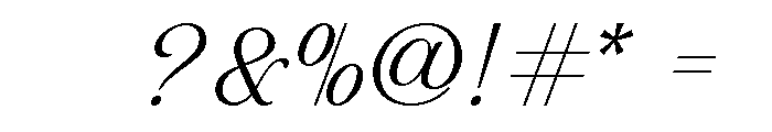 Marqela Regular Font OTHER CHARS