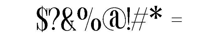Marqen Regular Font OTHER CHARS