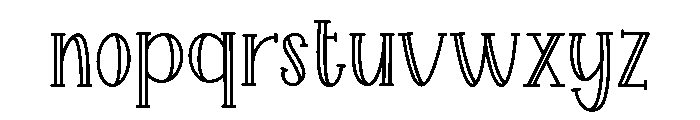 Marquesa Line Regular Font LOWERCASE
