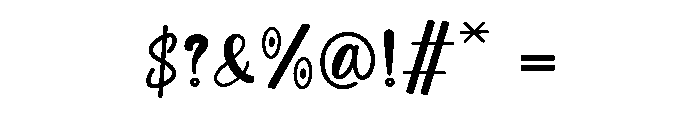Marquesa Regular Font OTHER CHARS