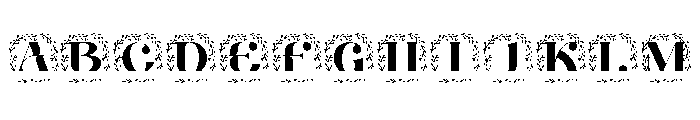 Marquessa Split Monogram Font UPPERCASE