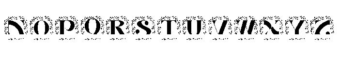 Marquessa Split Monogram Font UPPERCASE