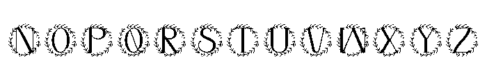 Marquessia Monogram Font UPPERCASE