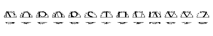 Marquessia Split Monogram Font LOWERCASE