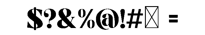 Marquina Font OTHER CHARS