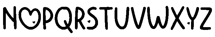 Marry Love Regular Font UPPERCASE