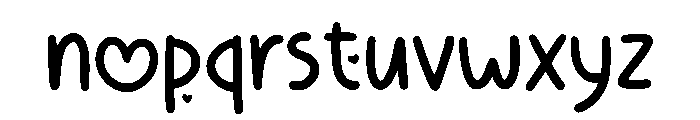 Marry Love Regular Font LOWERCASE