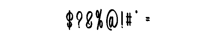 Marry Vamouse Font OTHER CHARS