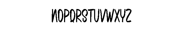 Marry Vamouse Font LOWERCASE