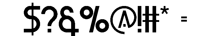 Mars Series Font OTHER CHARS