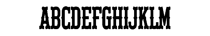 Marshal Font UPPERCASE