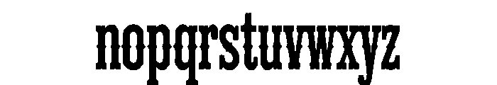 Marshal Font LOWERCASE