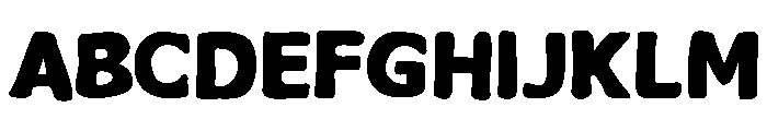 Martesny Sans Serif Rough Font UPPERCASE