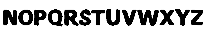 Martesny Sans Serif Rough Font UPPERCASE