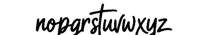 Martesny Font LOWERCASE