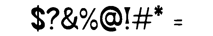 Marve Thick Font OTHER CHARS