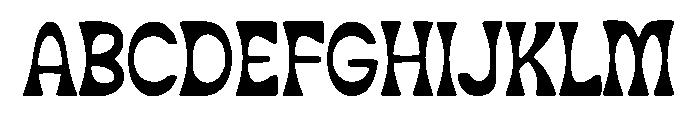 Marve Thick Font UPPERCASE