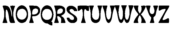 Marve Thick Font UPPERCASE