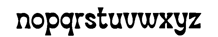 Marve Thick Font LOWERCASE