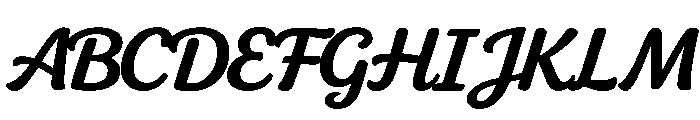 Marvella Regular Font UPPERCASE