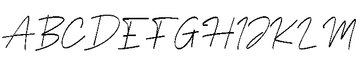 Marvelle Signature Italic Font UPPERCASE