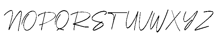 Marvelle Signature Italic Font UPPERCASE