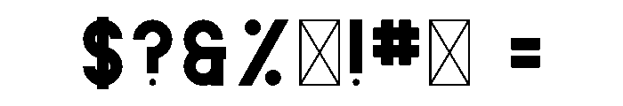 Marvin Display Font OTHER CHARS