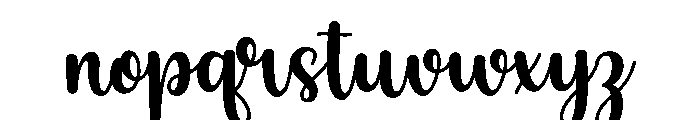 Mary Jane Font LOWERCASE