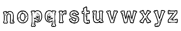 Mary Regular Font LOWERCASE