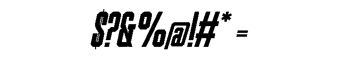 Mascot College Italic Font OTHER CHARS