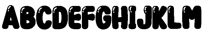 Master Bubble Regular Font UPPERCASE