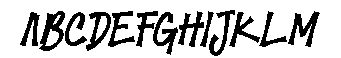 Master Line Font UPPERCASE