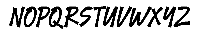 Master Line Font UPPERCASE