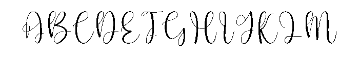 Master Signature Font UPPERCASE