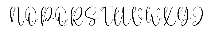 Master Signature Font UPPERCASE