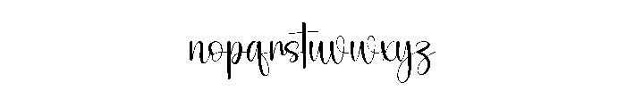 Master Signature Font LOWERCASE