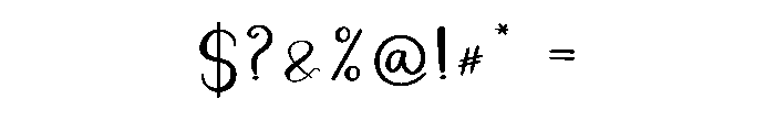 Master1 Font OTHER CHARS