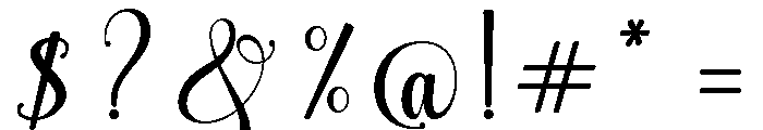 Masterday Regular Font OTHER CHARS