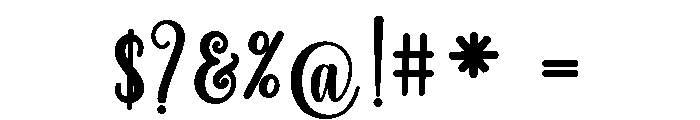 Masterday1 Font OTHER CHARS