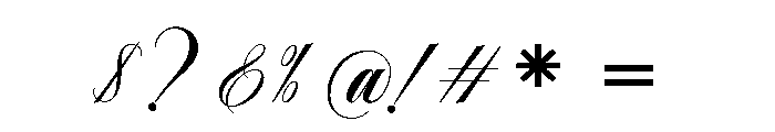 MasterdayElegant Font OTHER CHARS