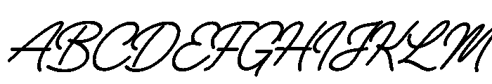Mastin Calum Italic Font UPPERCASE