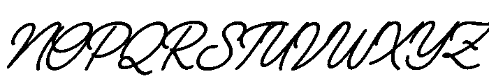 Mastin Calum Italic Font UPPERCASE