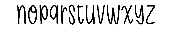 Matcha And Creams Font LOWERCASE