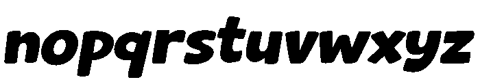 Matcha Bread Slant Regular Font LOWERCASE
