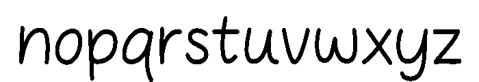 Matcha milk sans Font LOWERCASE