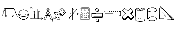 Mathematik Font UPPERCASE
