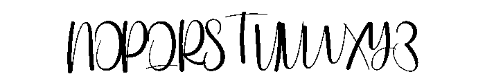 Matric Font UPPERCASE
