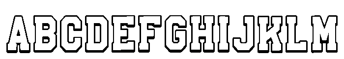 Matrix Boulder Regular Font UPPERCASE